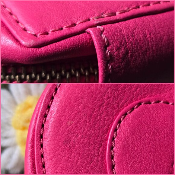 Juicy Couture Pink Leather Small Heart Purse - Picture 11 of 15